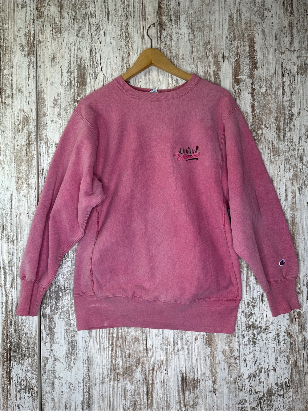 Vintage Champion Embroidered Club Manhattan Crew Neck Size L